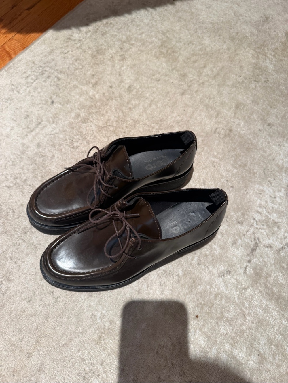 KOIO Women’s Dark Brown Leather Oxfords